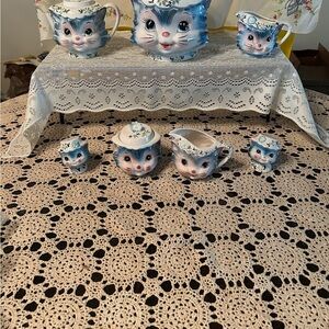 Lefton Blue and White Ceramic Piece